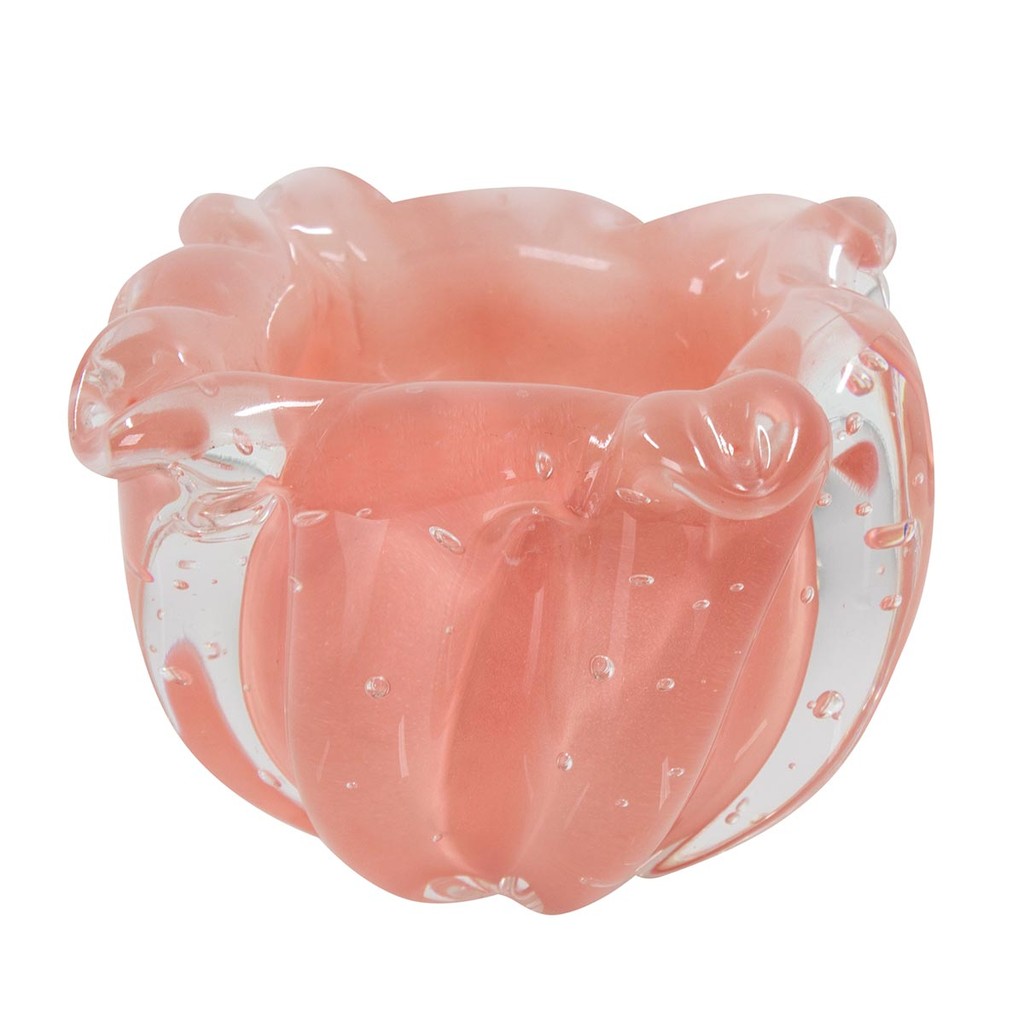 Cachepot Porta Joias Cristal Murano Gouda Labone