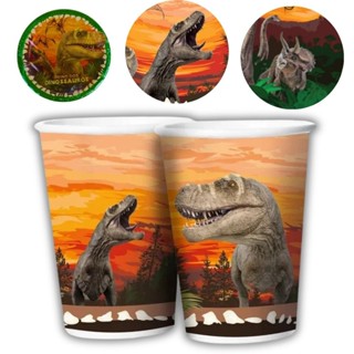 8 COPO PAPEL FESTA  DINOSSAURO 180ML REGINA em Oferta na Shopee