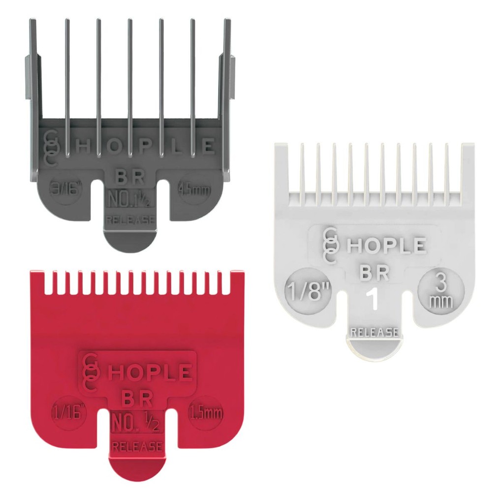 Kit Pentes Especiais de Disfarce 0,5, 1 e 1,5 de Plástico Coloridos ou Somente o Pente 1 (3mm) Azul em Oferta na Shopee