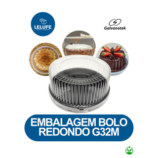 100~200 Embalagem para Bolos Tortas G32M Galvanotek Média 0,750g - Embalagem Plástica Redonda em Oferta na Shopee