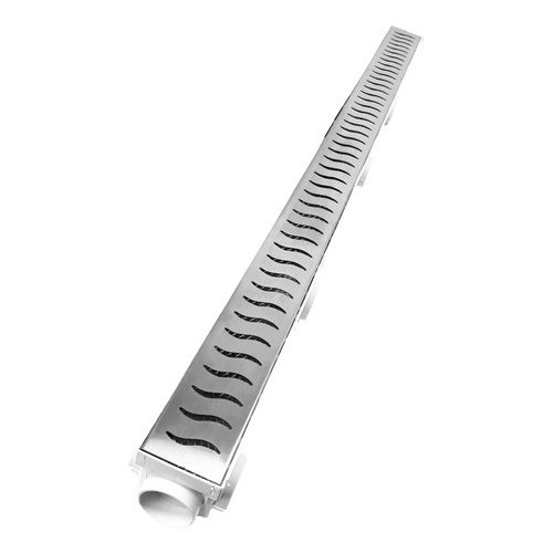 Ralo Linear Varanda 6x100 Inox Com Tela ralo piscina