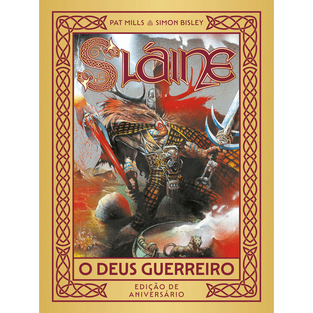 Capa do livro Livro - Slaíne - O Deus Guerreiro - Edição de Aniversário - Mythos Editora