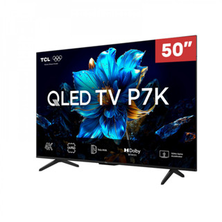 TV TCL 50 50PK7 QLED Smart/4K UHD/Wifi Dual/Cvoz/ Google Assist em Oferta na Shopee