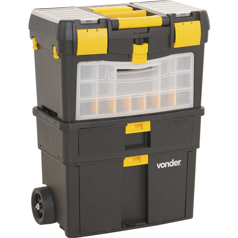 Caixa Ferramentas Com Rodas 46x26x62Cm CRV0100 Vonder em Oferta na Shopee