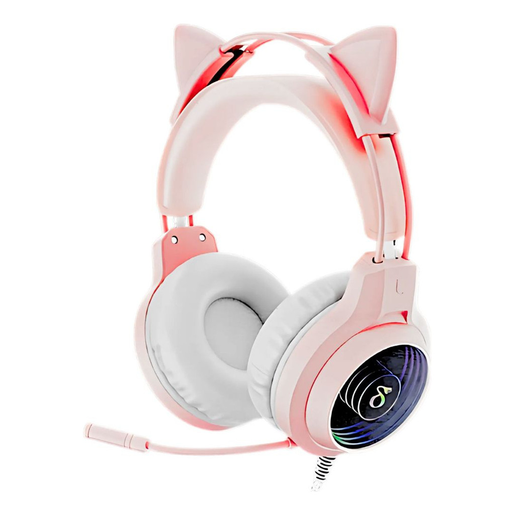 Headset Gamer RGB Pro Microfone e Som Imersivo Orelhas Gato — R$ 99,99 em Shopee