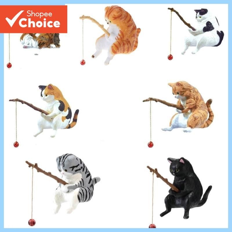 Estátua De Ornamento De Resina De Pesca De Gato Para Decoração De Aquário E Tanque De Peixes