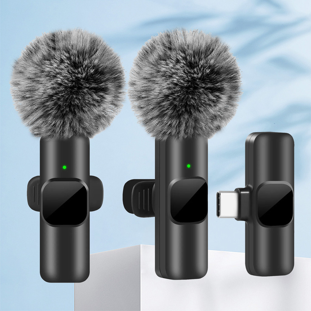 Mini Microfone Sem Fio De Lapela Para Smartphone PC Ensino De Jogos De Gravação De Áudio E Vídeo Vlog