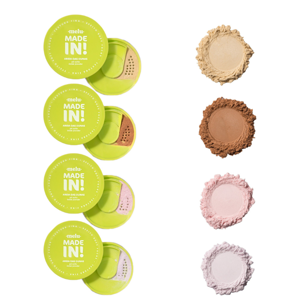 Pó Solto Melu Ruby Rose Areia Das Dunas Made In Rr-M404 em Oferta na Shopee