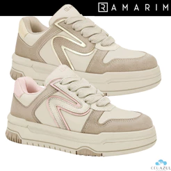 Tênis Casual Feminino Ramarim Chunky Detalhes Metalizados