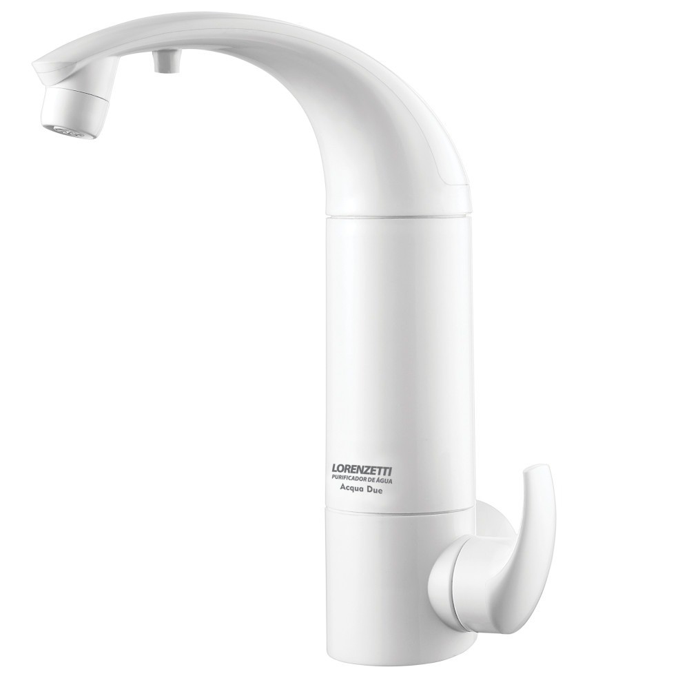 Torneira com filtro purificador de parede Acqua Due - Lorenzetti (Branco) - Home & Living