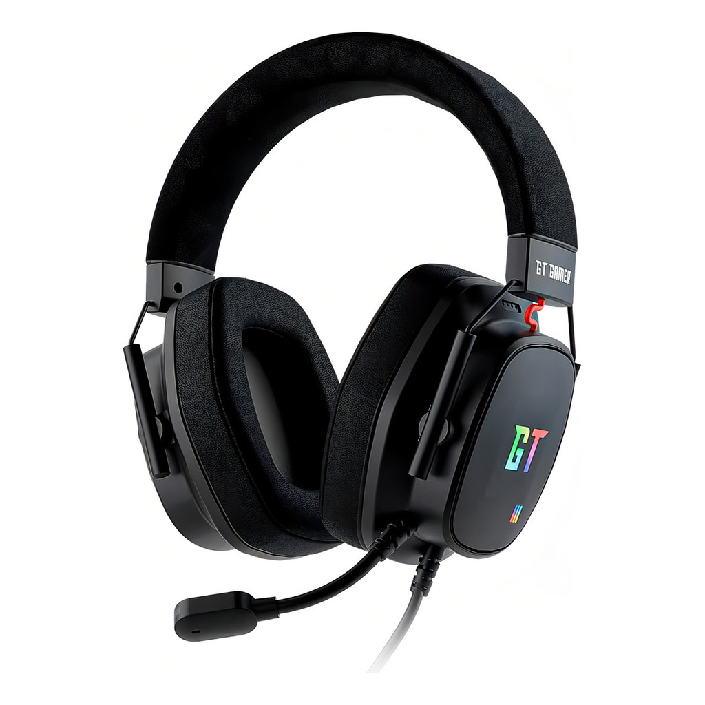 Headset Gamer Goldentec GT Orion com Iluminação LED RGB e Microfone Omnidirecional - Audio