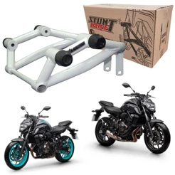 Protetor Motor Carenagem Stunt Race Cage Mt07 Mt 07 Branco 2016 A 2024