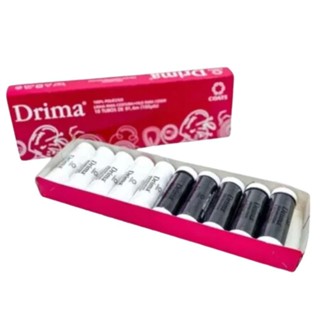 Kit 10 Linhas Fios de Costura Retroz com 100j Preto ou Branco em Oferta na Shopee