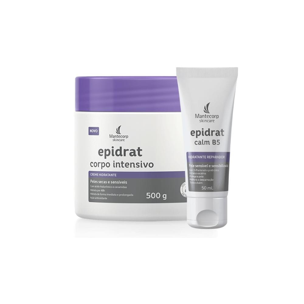 Kit Epidrat Calm B5 Facial + Epidrat Corpo Intensivo pote 500G em Oferta na Shopee