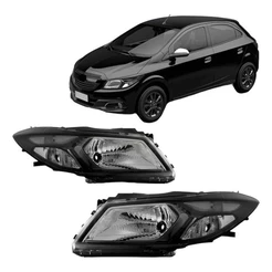 Par Farol Onix / Prisma 2013 A 2016 Manual Mascara Negra