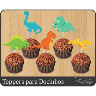 50 Tags para Doces tema Dinossauro Baby em Oferta na Shopee