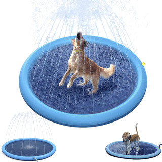 Piscina Tapete Chafariz Inflavel Infantil Animais Crianças Pet Sol Verao Dias Ensolarados Quentes Veraneio Lazer