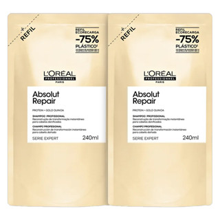 KIT C/2 REFIL SH ABSOLUT REPAIR LORÉAL PROFESSIONNEL 240ML em Oferta na Shopee