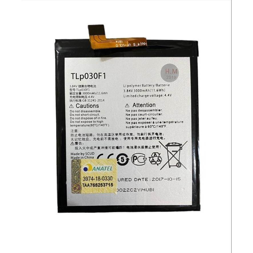 Bat Modelo compativel para Tlp030f1 Alcatel Idol 4s 6070k