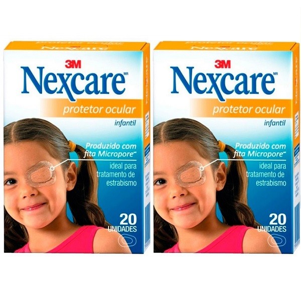 Kit com 2 Caixas de Protetor Ocular Infantil Nexcare em Oferta na Shopee