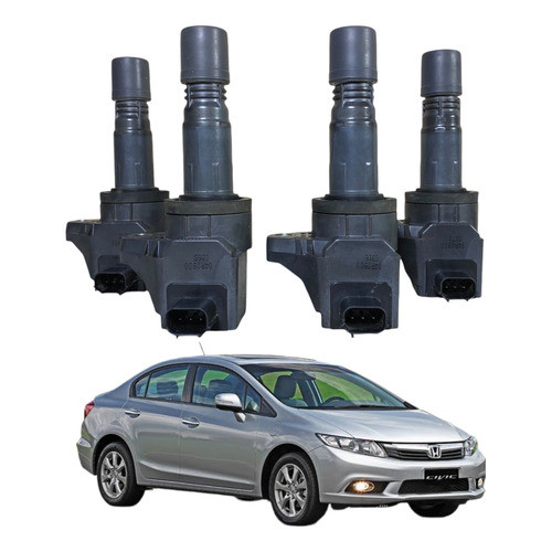 Jogo Bobina Ignição Honda Civic 1.8 2.0 16v 2013 2016 Usado
