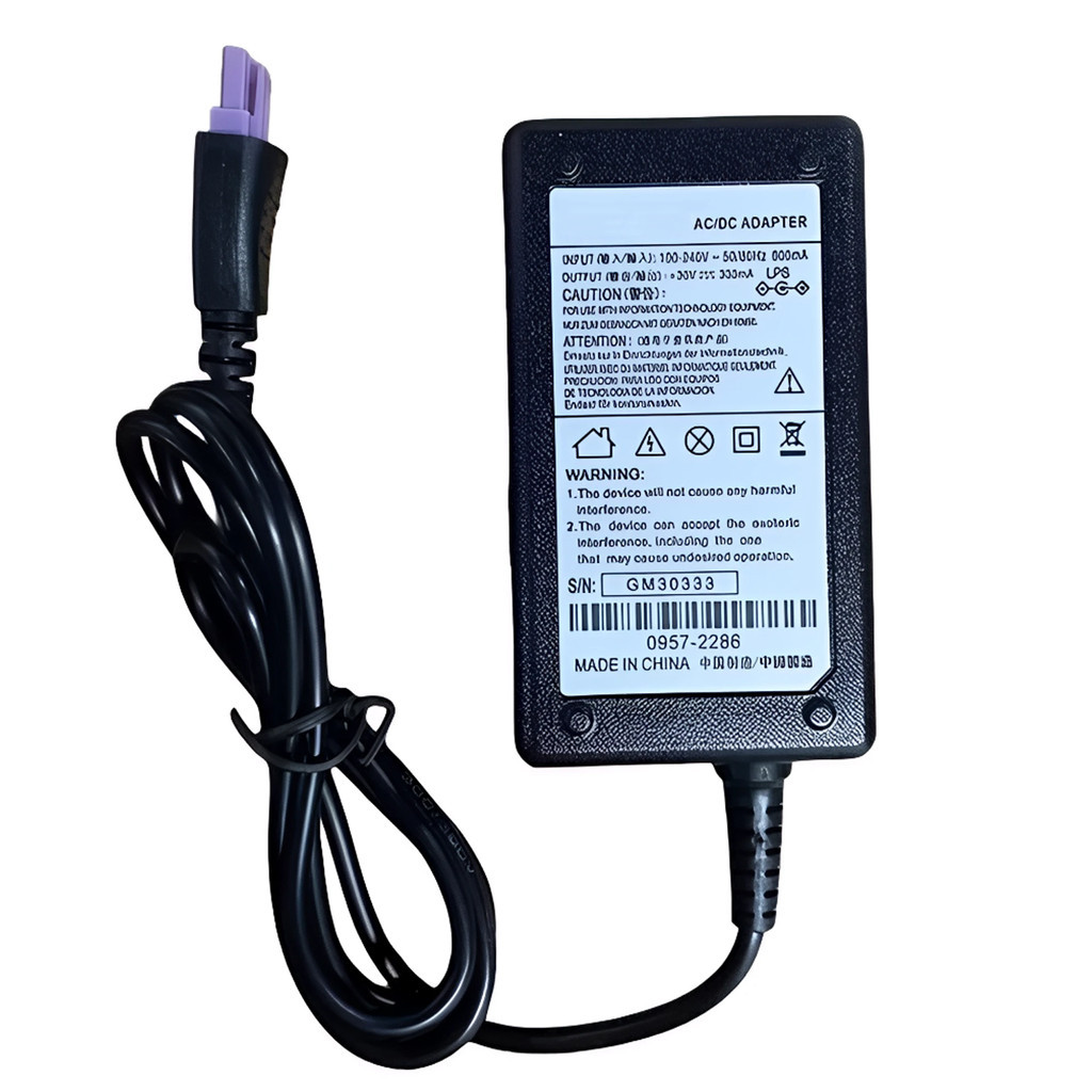 Fonte Compatível para Impressora HP Ink Advantage 1516 2546 Plug Roxo Bivolt 22V com Cabo