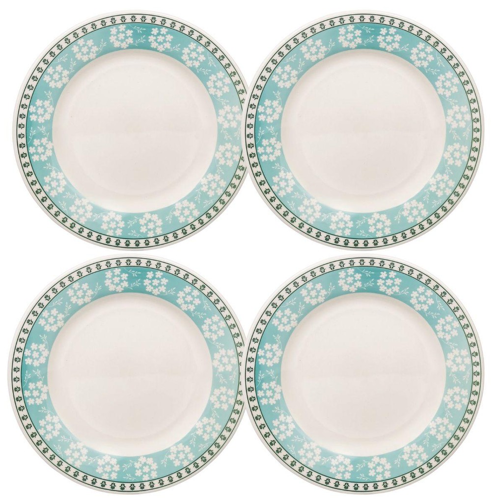 Jogo de 4 Pratos Rasos 24 Cm Donna Bosque em Oferta na Shopee
