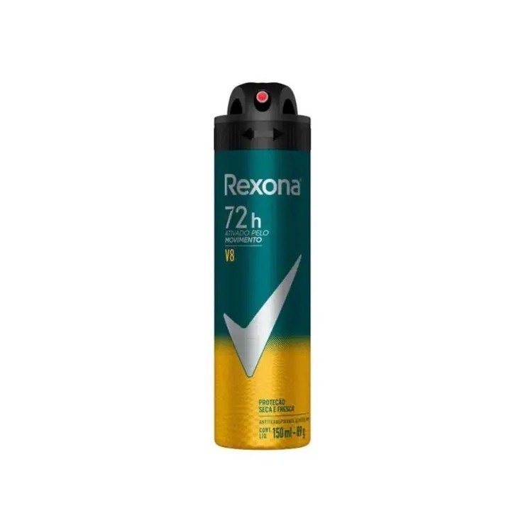 Desodorante Antitranspirante Aerosol Rexona Men V8 72h 150ml