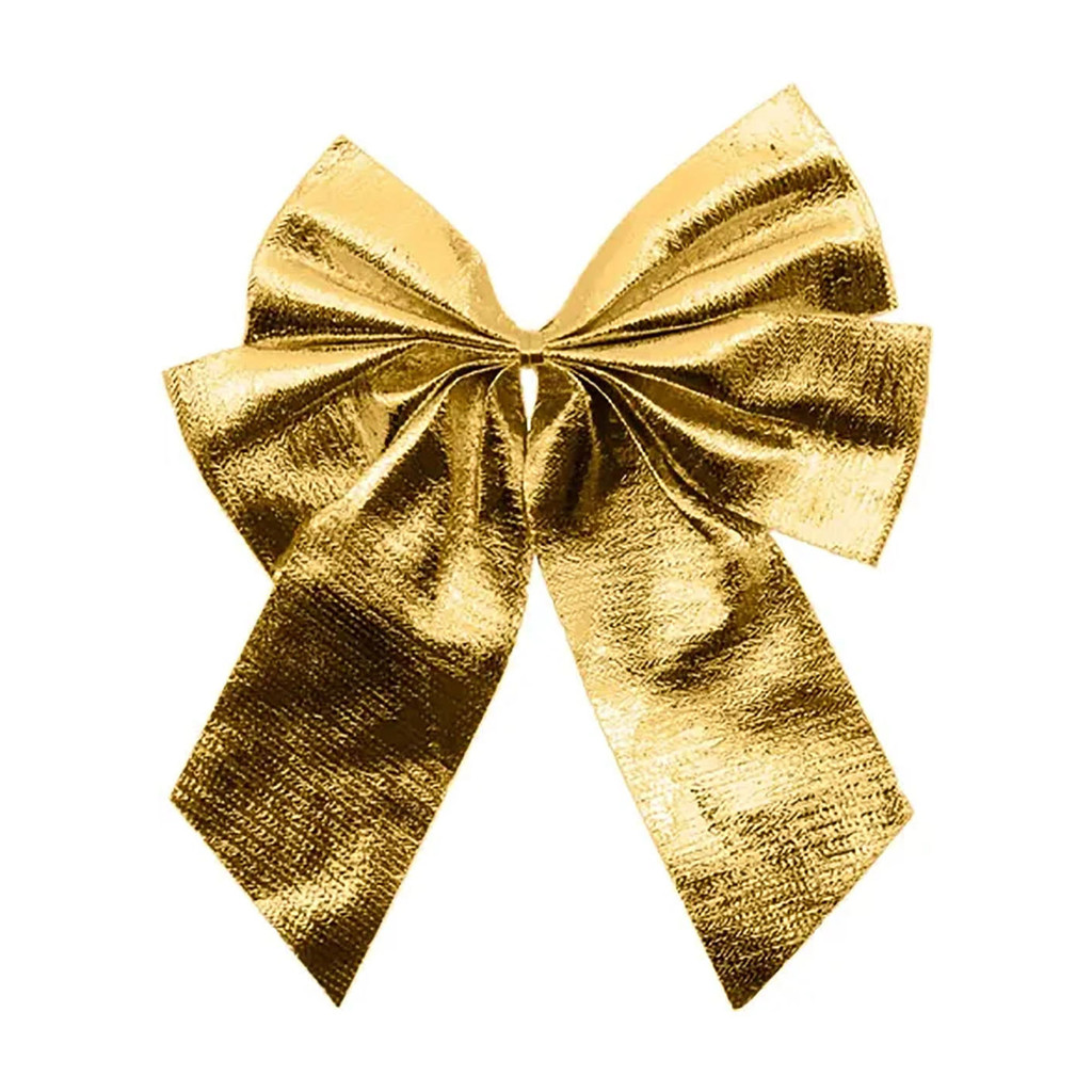 Kit Laço Casa Ambiente com 4 Unidades Dourado 10cm - Home & Living