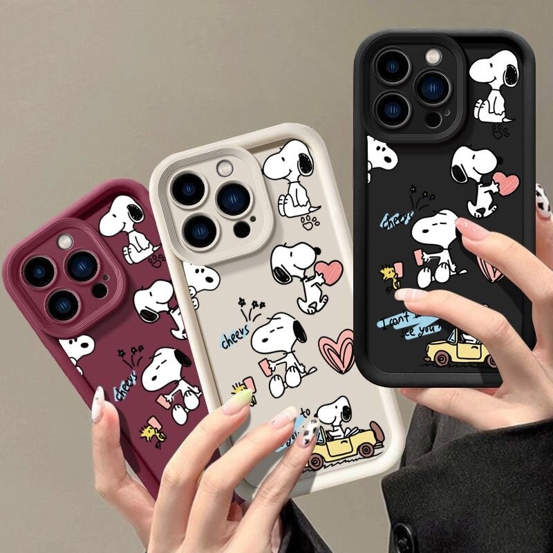 Capa Fofa Snoopy Para Motorola MOTO Edge 40 50 60 Pro Fusion Ultra G85 G35 G75 G