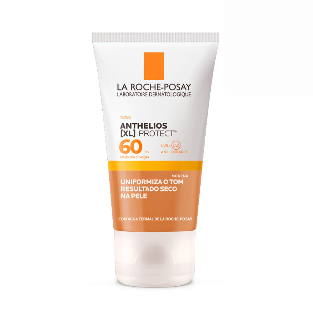 Protetor Solar Facial Anthelios XL-Protect Cor Morena FPS 60 Gel Creme 40g - Beauty