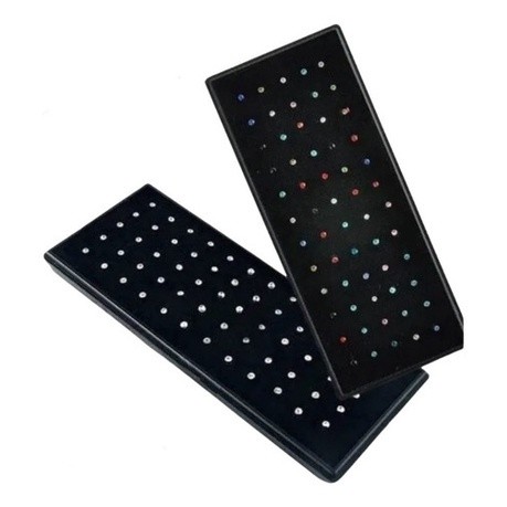 KIT DE Piercing Caixa 40 Peças De Nariz Com Pedrinha De Strass Reto  ideal PARA revende em Oferta na Shopee