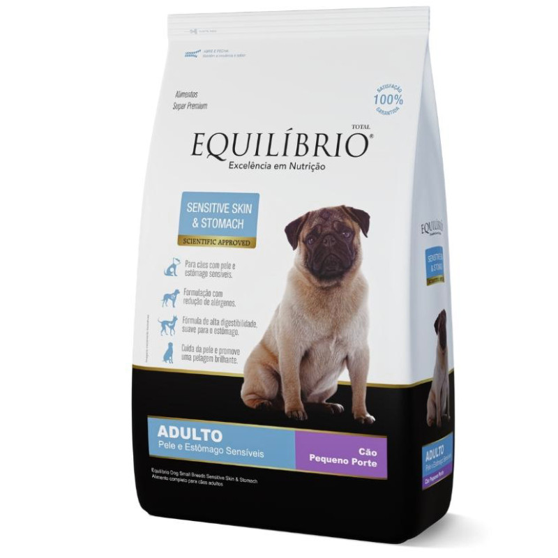 Ração Equilíbrio Sensitive Skin & Stomach para Cães Adultos de Pequeno Porte em Oferta na Shopee