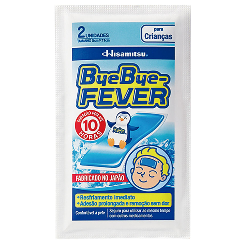 Adesivo para Alívio da Febre Bye Bye Fever Crianças 2 Unidades - Health