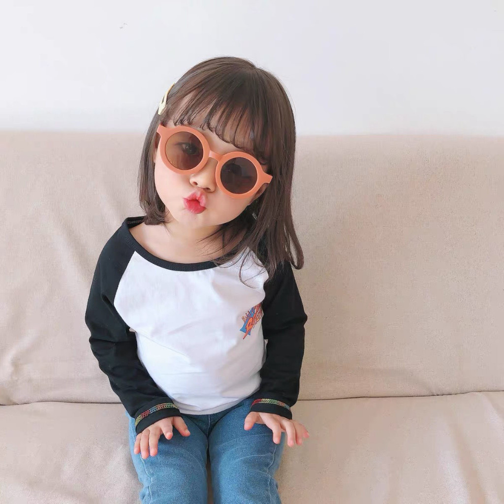 Óculos Redondo De Sol Infantil Menino Menina Retrô Uv400 — imagem 2 de 2
