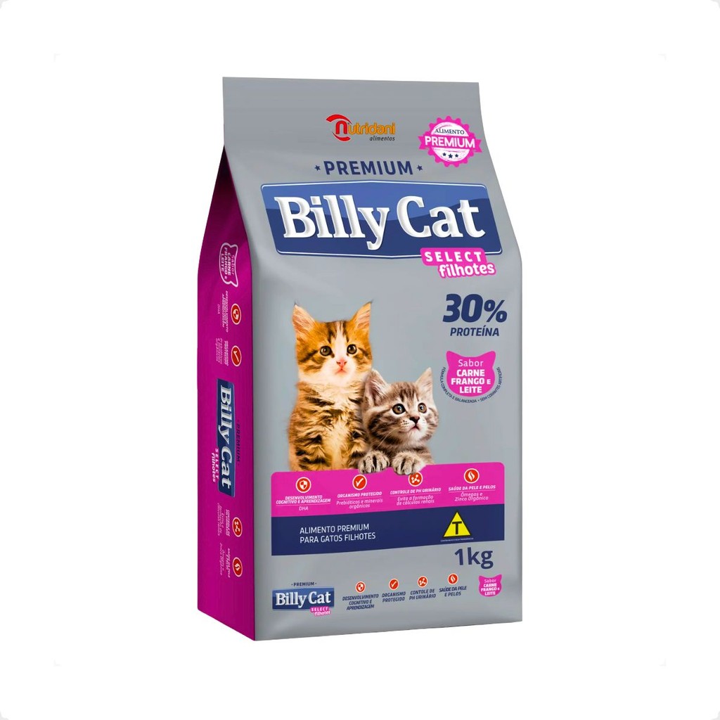 Ração Billy Cat Select Gatos Filhotes - 1Kg