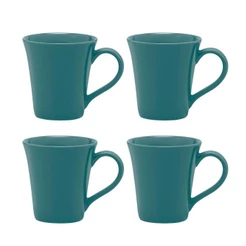 Jogo de 4 canecas Tulipa 330 ml Oxford Verde Escuro