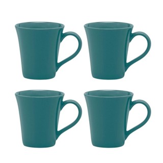 Jogo de 4 canecas Tulipa 330 ml Oxford Verde Escuro em Oferta na Shopee