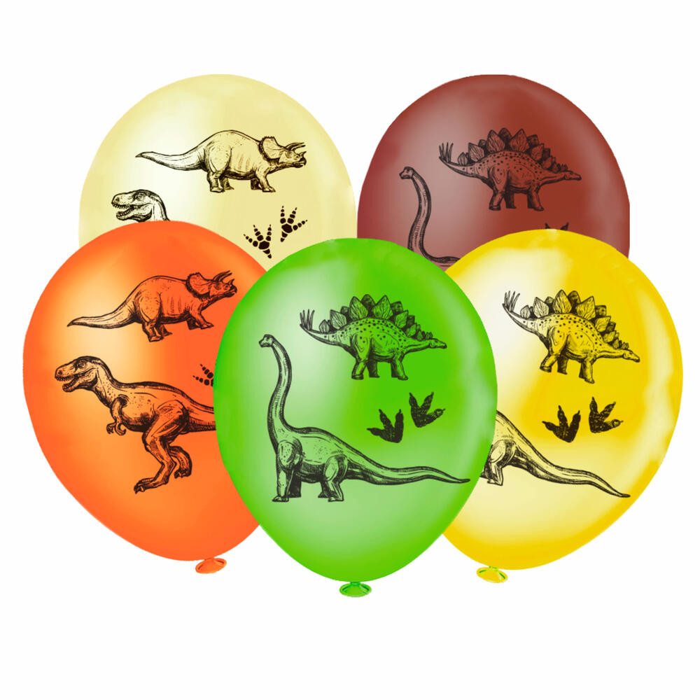 Balões Dinossauro 8" Sortidos Festa Dino Infantil Com 20 Unids