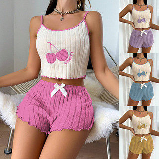 Pijama bordado estilo europeu americano de venda quente feminino escovado camisola Shorts terno Loungewear