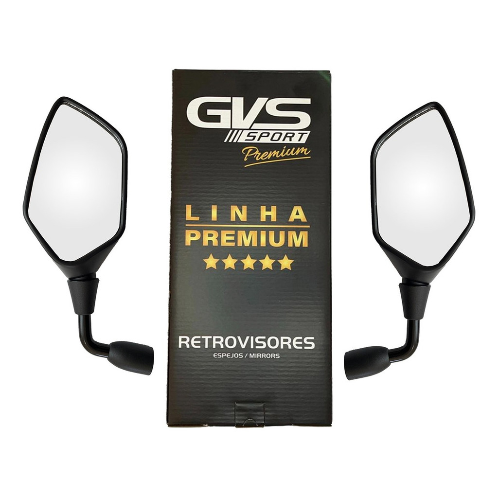 Retrovisor Xre 300 Rosca Yamaha Rebaixado 90° Lente Convexa