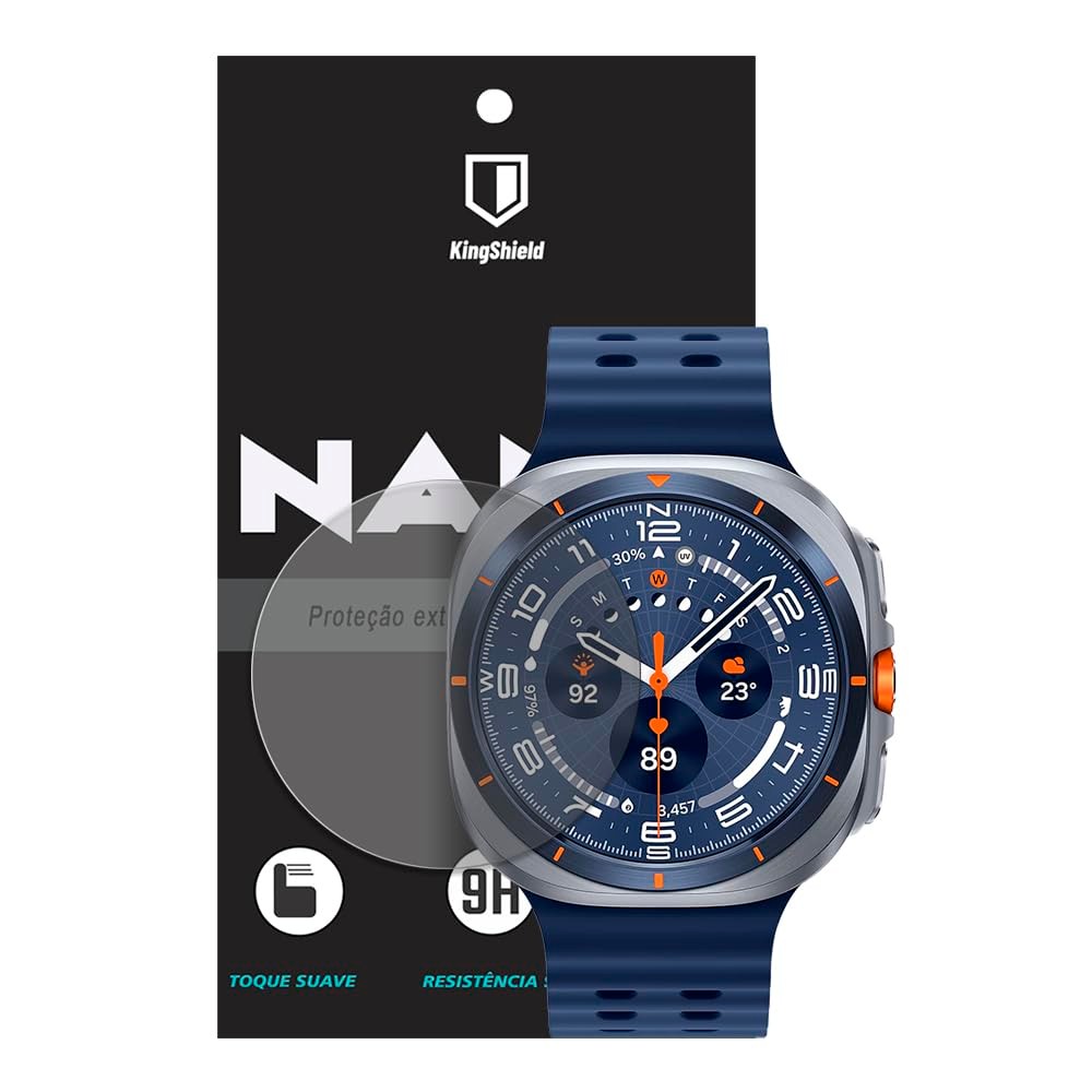 Película Para Galaxy Watch Ultra 2025 Nano Vidro Clear Anti-Risco Relógio Inteligente Smartwatch