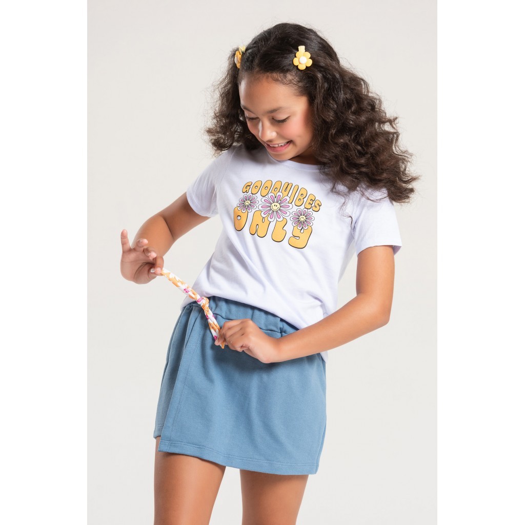 Conjunto Infantil Feminino Vibração Das Flores em Oferta na Shopee