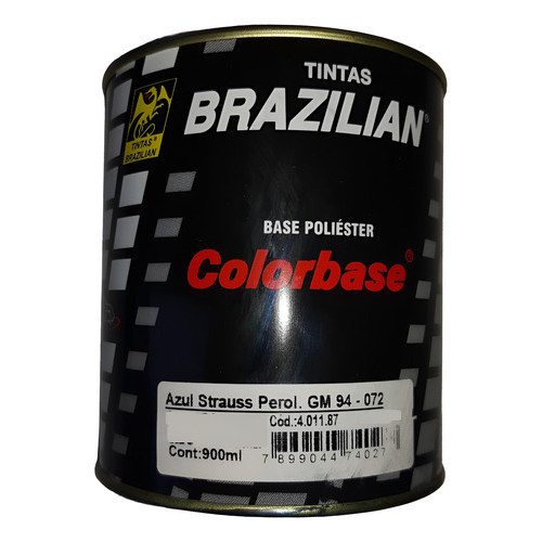 Tinta Automotiva Poliéster Azul Strauss Perolizado 900ml Gm a partir de 1994