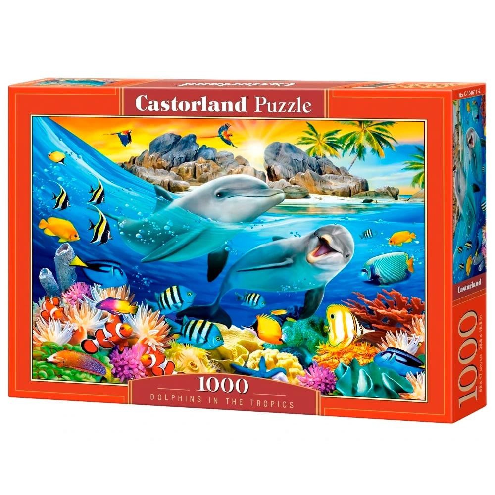 Puzzle 1000 Peças Peixes, Corais e Golfinhos - Castorland Importado 1046112 em Oferta na Shopee