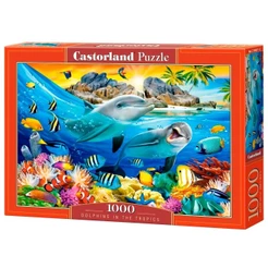 Puzzle 1000 Peças Peixes, Corais e Golfinhos - Castorland Importado 1046112