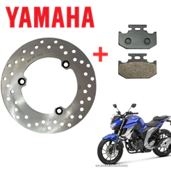 Disco de Freio Traseiro + Pastilha de freio Yamaha Fz25 Fazer 250 (2018-2024)