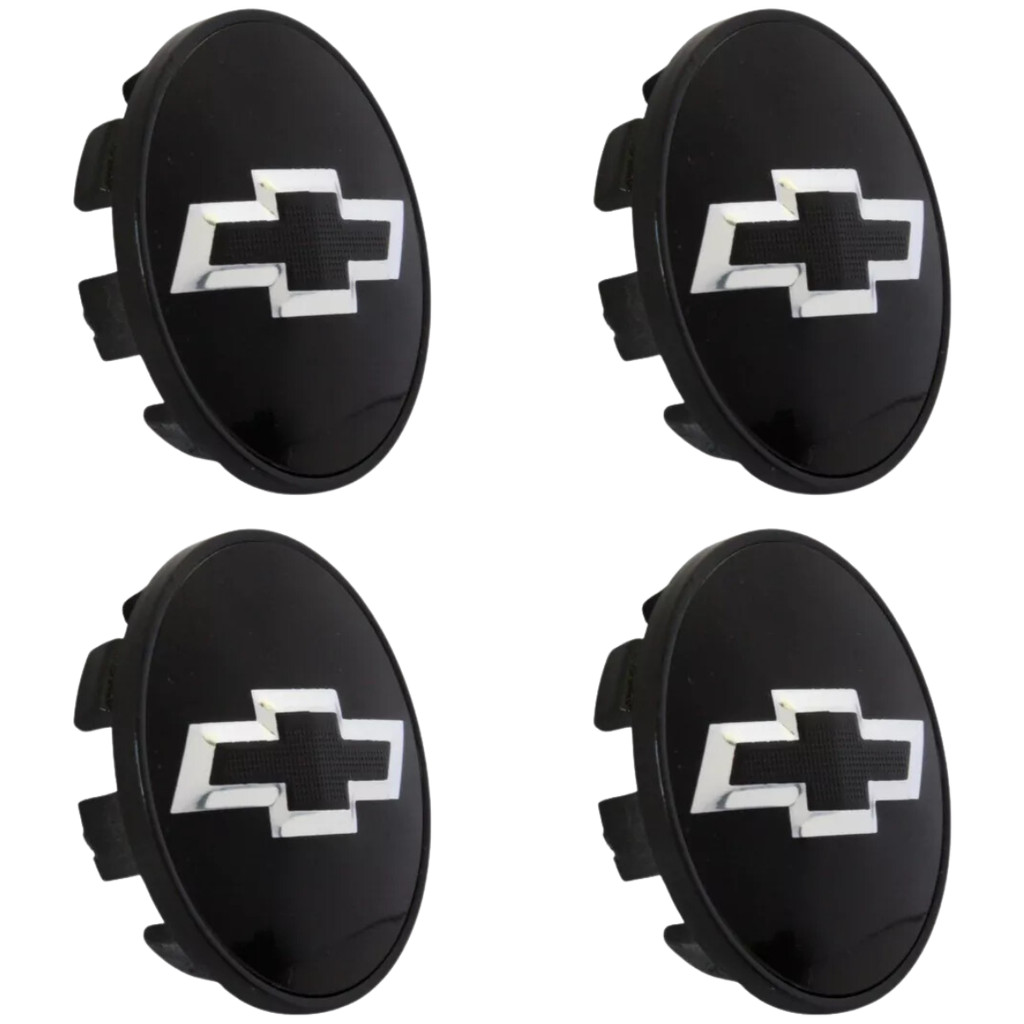 Kit Jogo 4 Calotinhas Centro de Roda Gm Chevrolet Black Prisma Onix Astra Spin em Oferta na Shopee