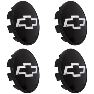 Kit Jogo 4 Calotinhas Centro de Roda Gm Chevrolet Black Prisma Onix Astra Spin em Oferta na Shopee
