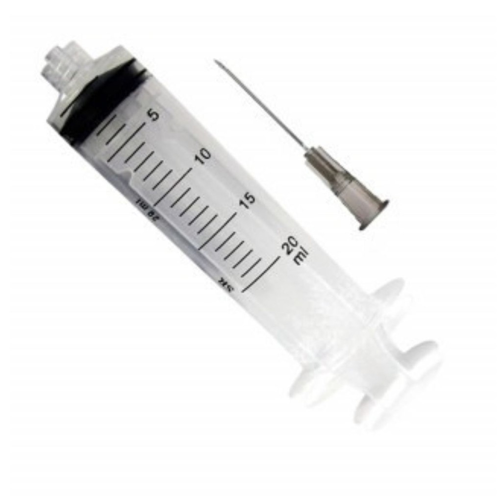 SERINGA 20ML AGULHA 22G 1 (25X0,70MM) LUER LOCK CX COM 50UN em Oferta na Shopee